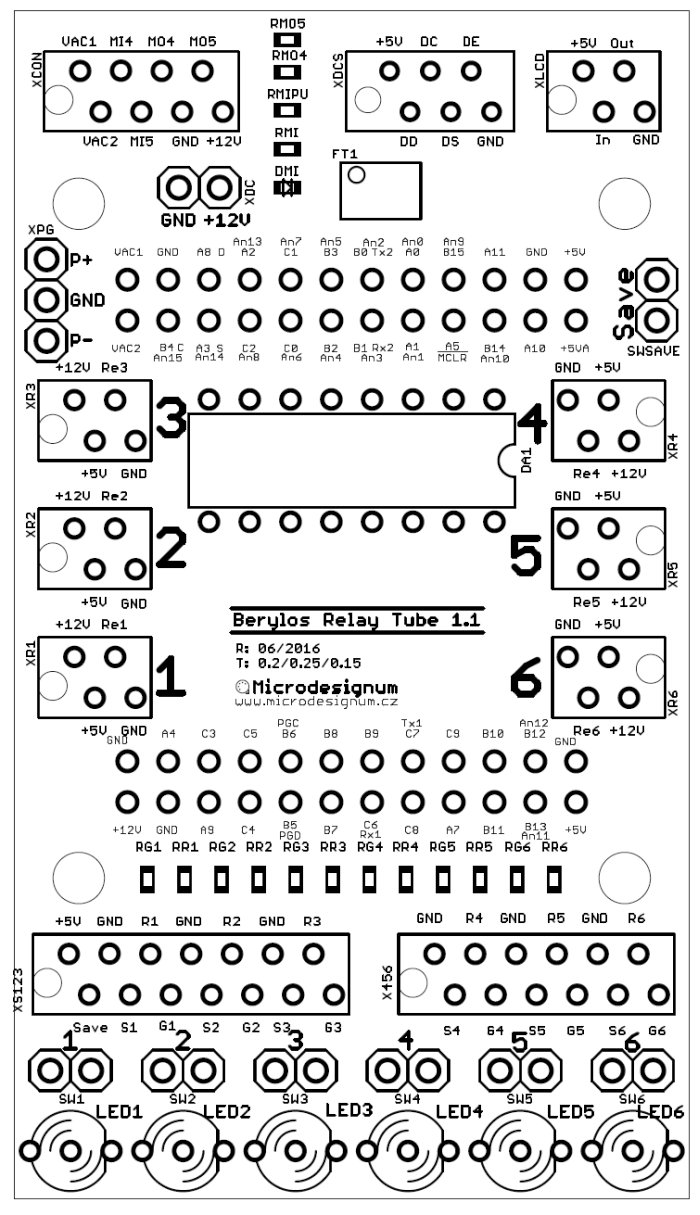 Schematic of MIDI controller for tube amp