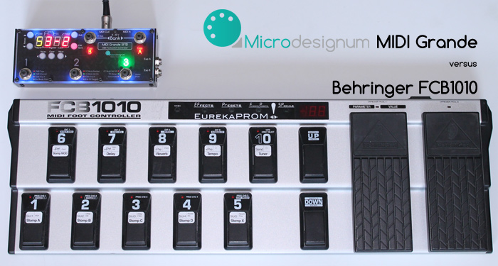 MIDI Grande versus Behringer FCB1010