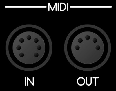 MIDI IN a OUT