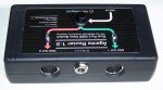 MIDI směrovač Agente Router 2:1 - konektory MIDI OUT a napájecí konektor
