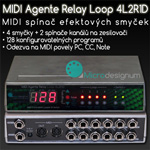 MIDI Agente Relay Loop 4L2R1D-P