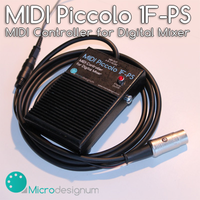 MIDI Piccolo 1F-PS pro ovládání digitálního mixu Presonus