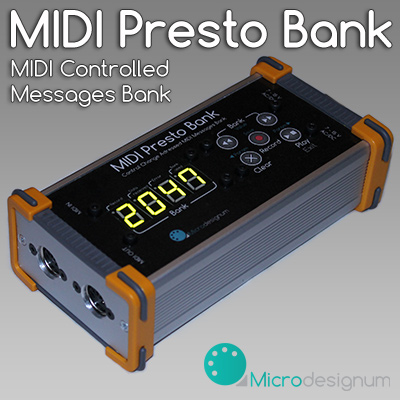 Banka MIDI povelů MIDI Presto Bank