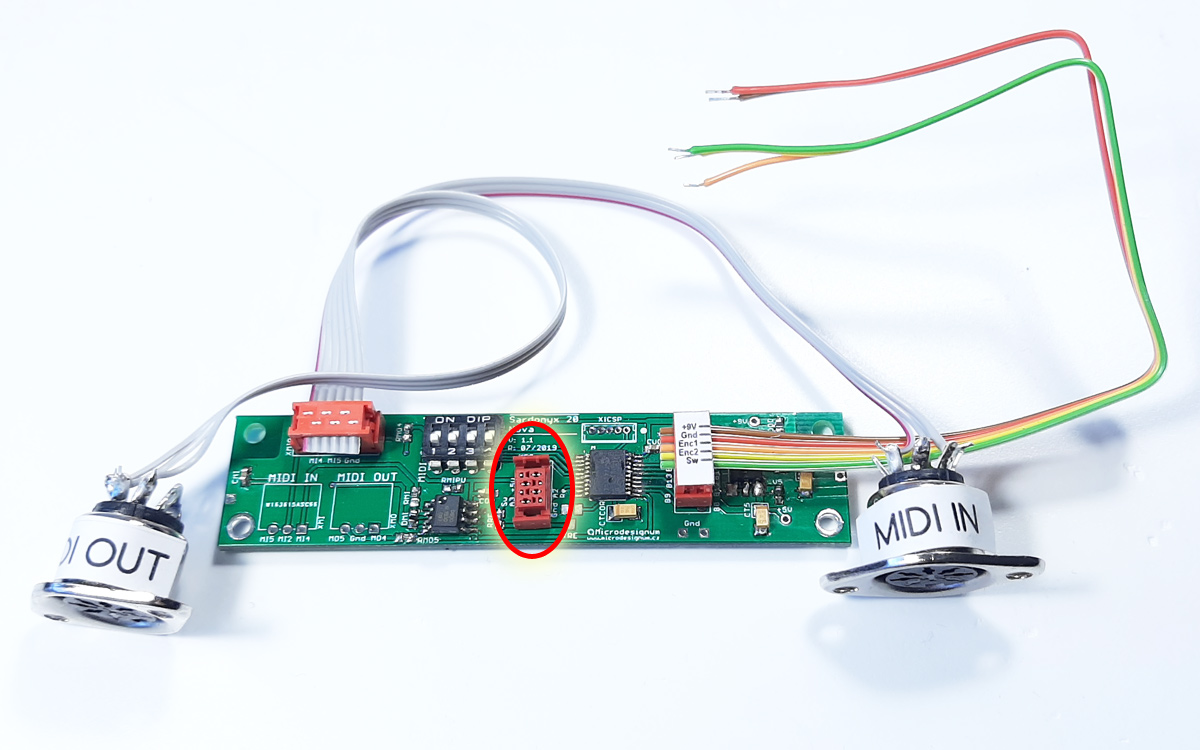 MIDI module for EHX POG2 pedal