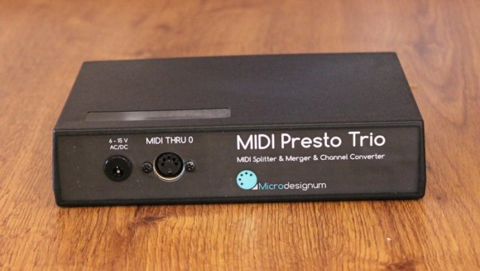 MIDI Presto Trio - přední pohled