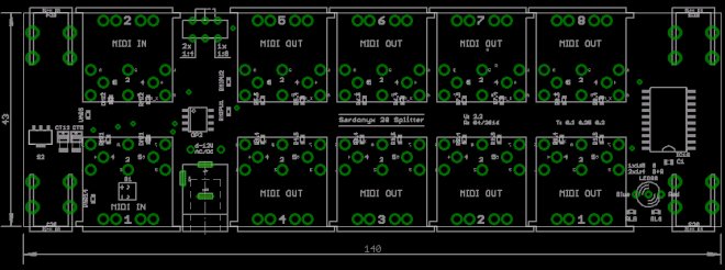 MIDI Presto Splitter 2:8