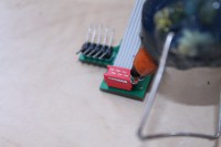 Glue on the plug and socket of the Safiros board.