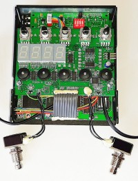 The MIDI module perfectly fits the only free space in the Nova Delay pedal.