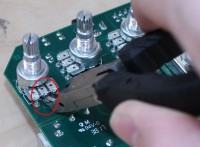 4) Potentiometers (How to install MIDI module in EHX x9 pedals)