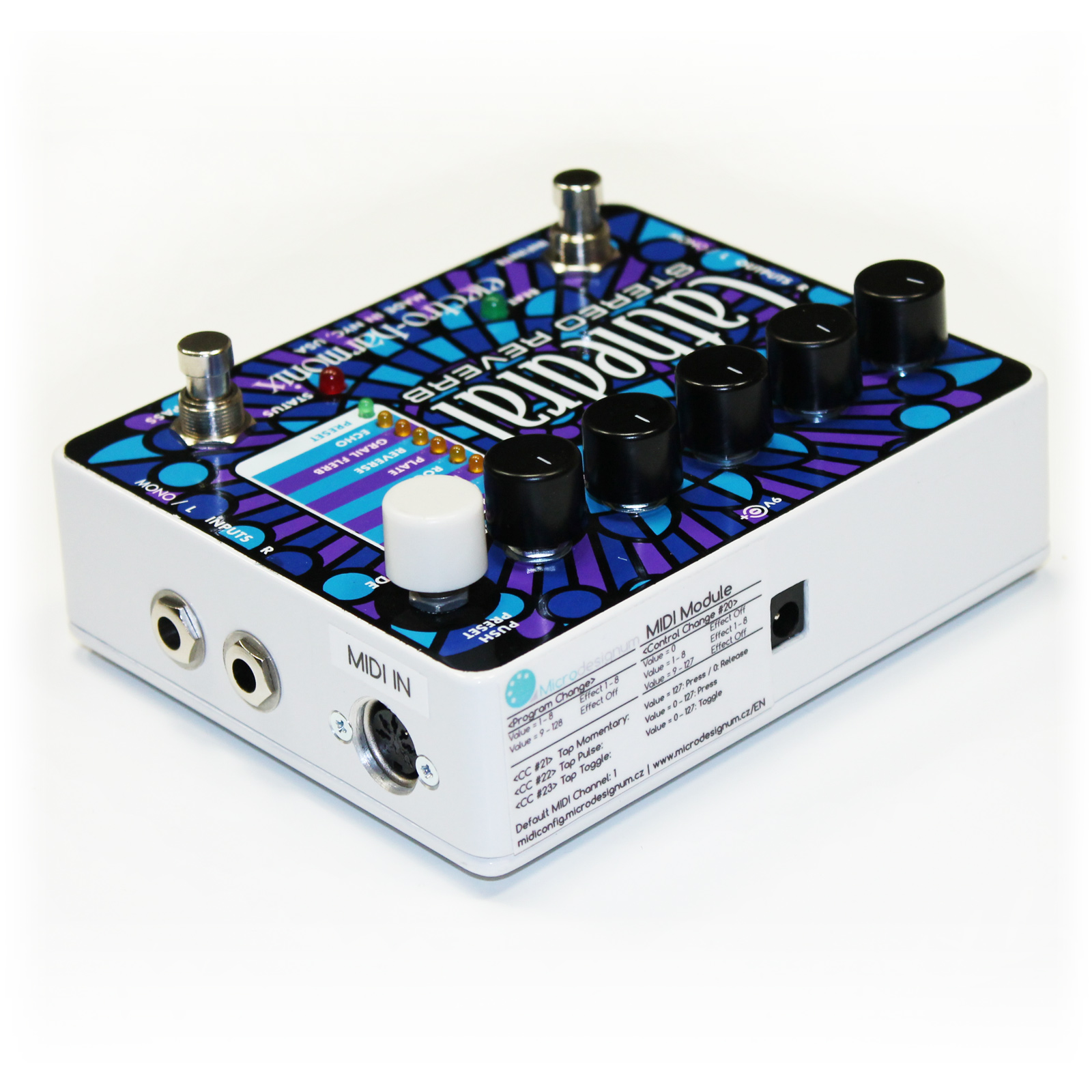 EHX Cathedral Stereo Reverb with MIDI control