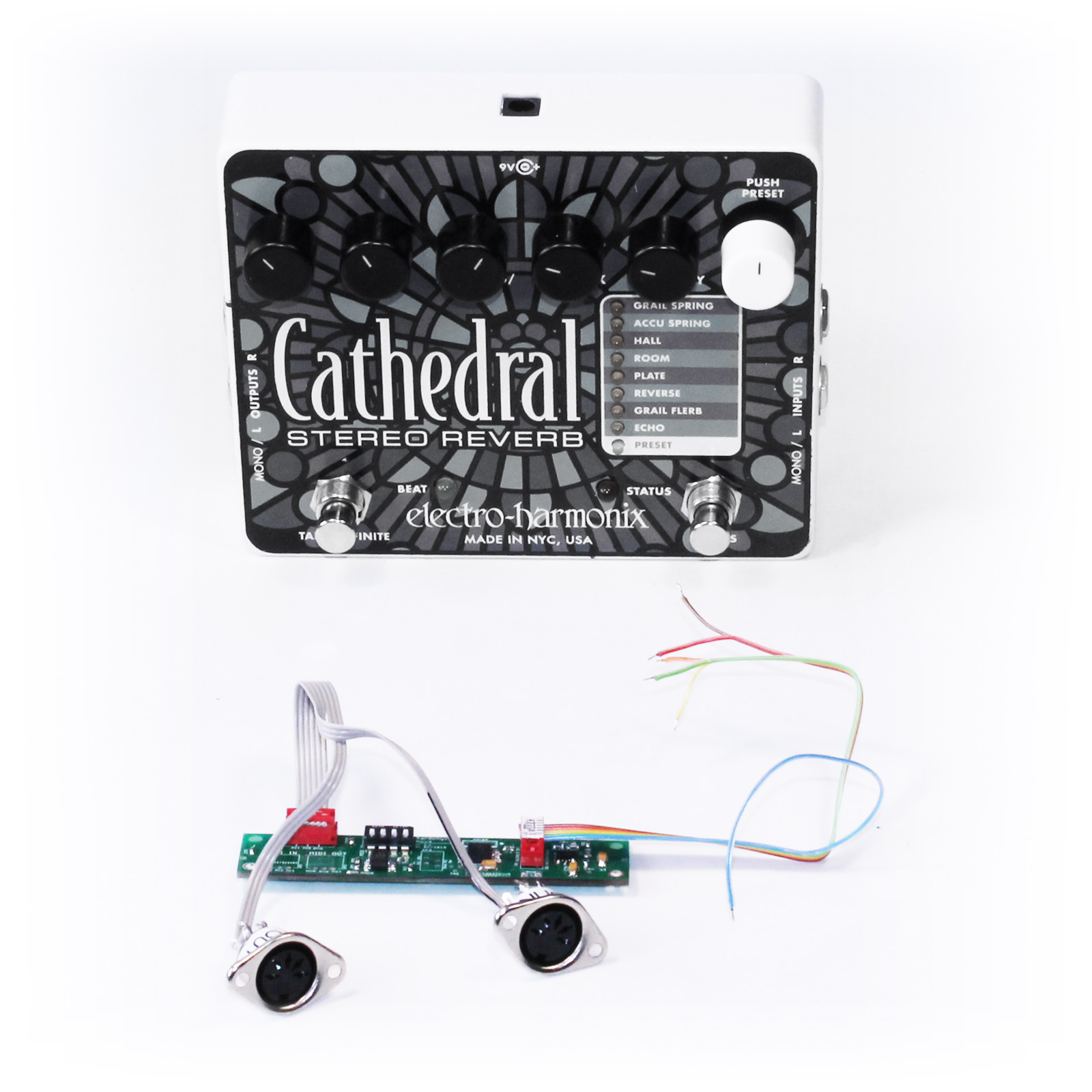 MIDI control module for EHX Cathedral Stereo Reverb