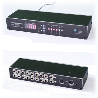 MIDI Agente Relay Loop 4L2R1D Rack