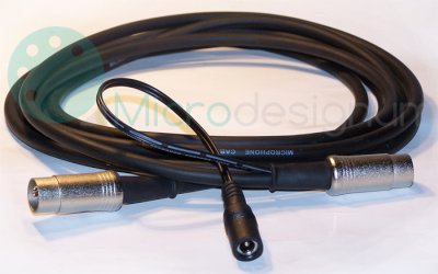 MIDI cable with power supply attached 8 meters