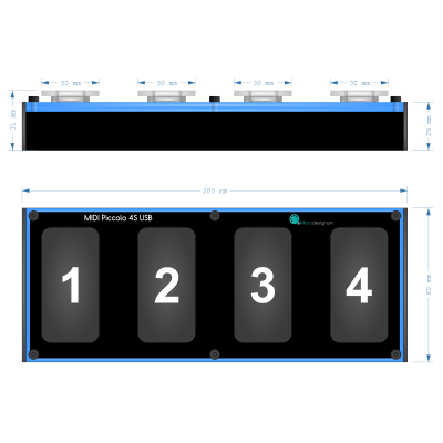 MIDI Piccolo 4S USB