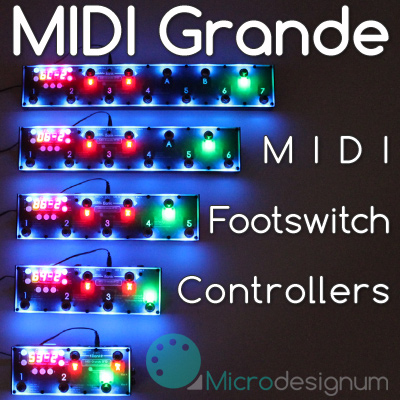 MIDI foot controller MIDI Grande 6F1D