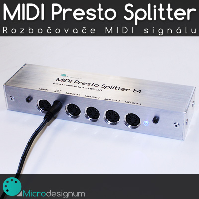 Rozbočovač MIDI Presto Splitter