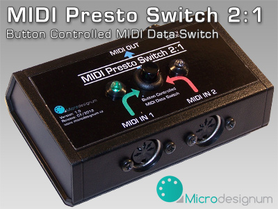 Přepínač MIDI vstupů Presto Switch